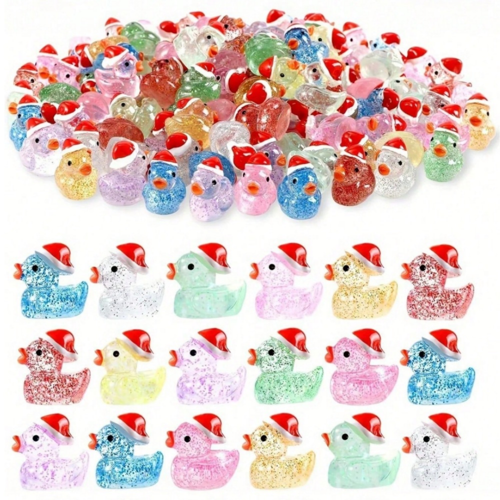 Resin Glitter Pack - Набор из 50 рождественских резиновых уточек