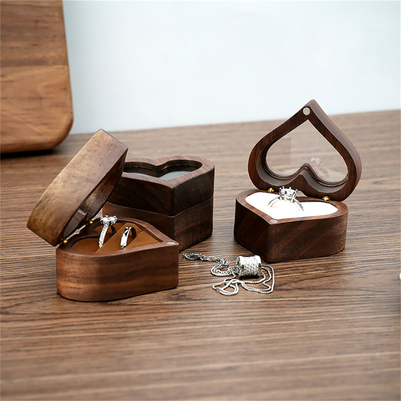 Wood Ring Blank - 1 шт. Деревянная шкатулка для кольца