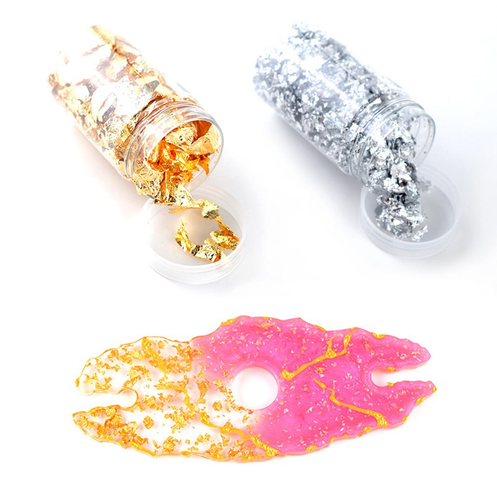 Gold Foil Flakes - 6 шт. золотых фольгированных хлопьев для