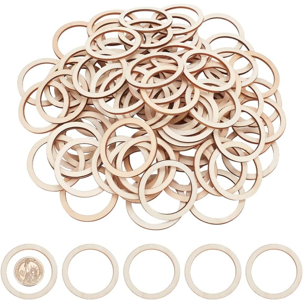 100 шт., кольца из необработан – обзор и цена Wood Ring Blank
