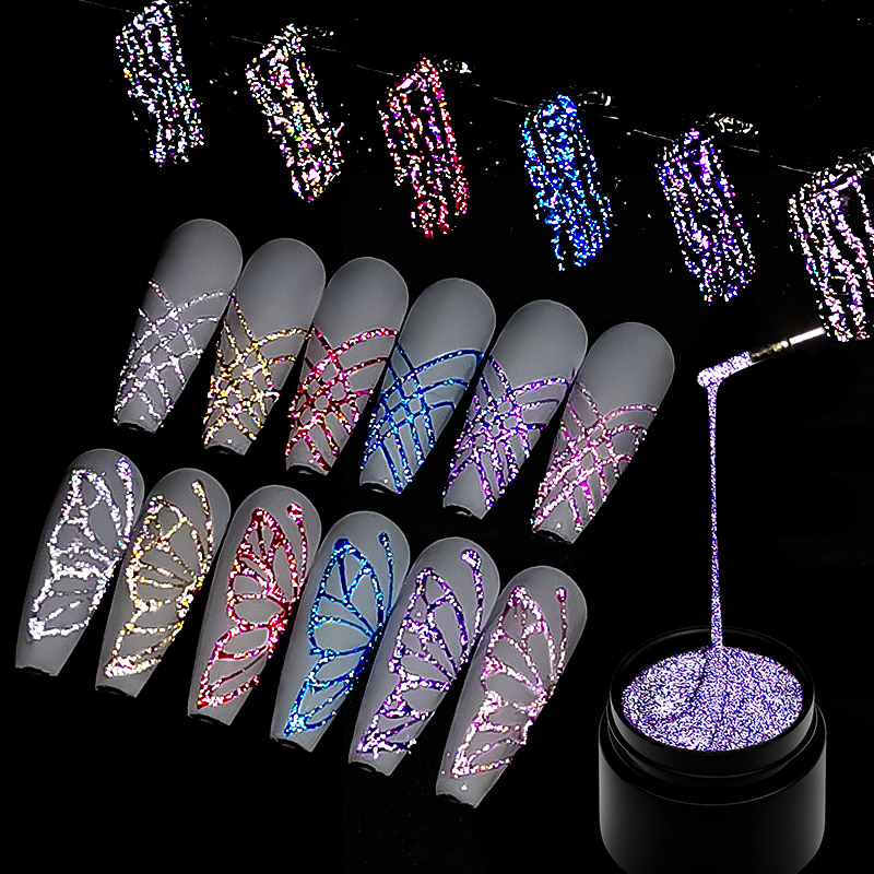Набор из 6 гель-лаков для ногт – обзор и цена Resin Glitter Pack