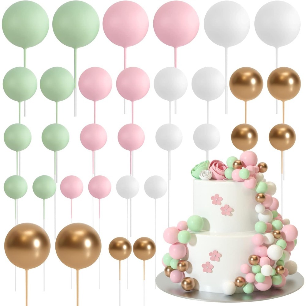 20 шт. шаров для торта «С Днем – обзор и цена Gold Foil Flakes