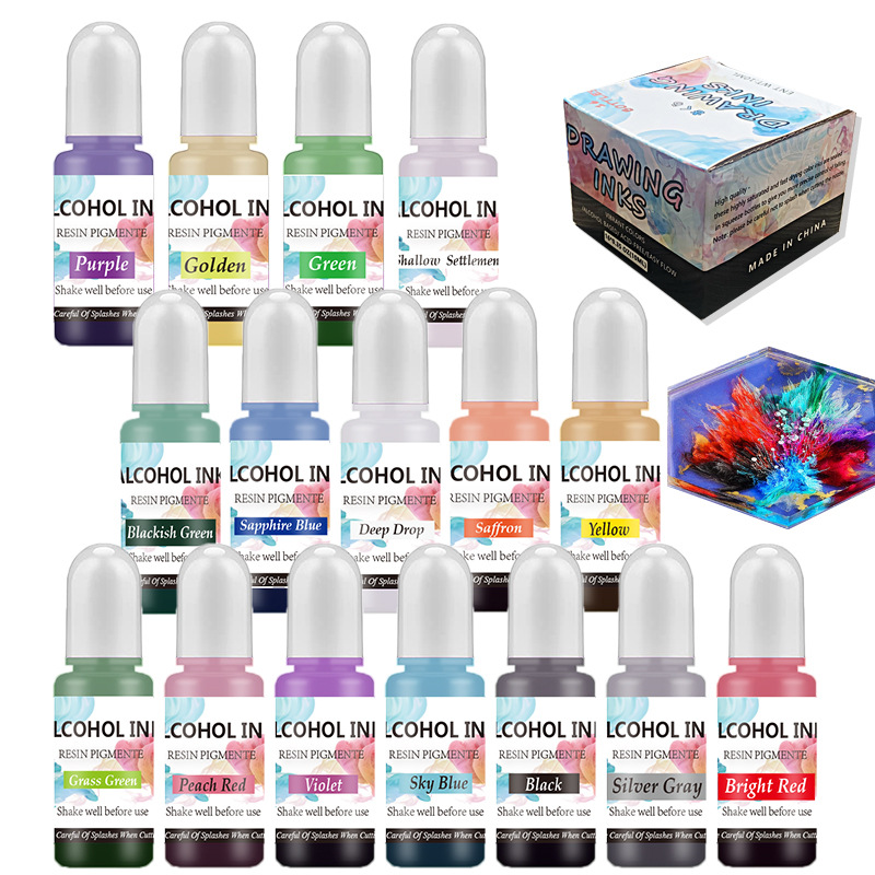 Набор чернил, спиртовая смола, – обзор и цена Epoxy Uv Resin Kit